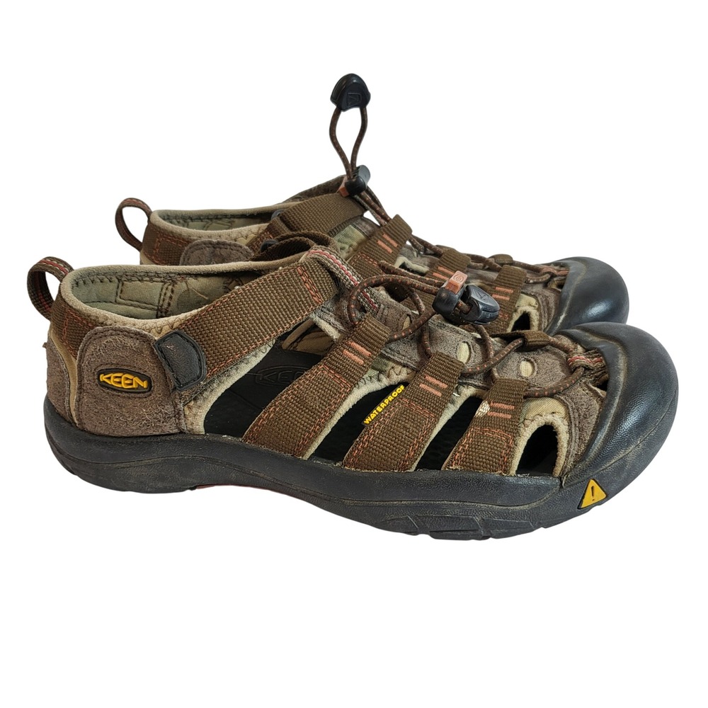 KEEN Newport H2 Waterproof Brown Hiking Sandals Mens‎ Size 6 Trail Walking Shoes